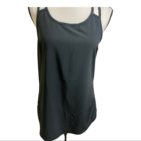 Athleta go time rank top double strap and racerback black size Small - Picture 2 of 9